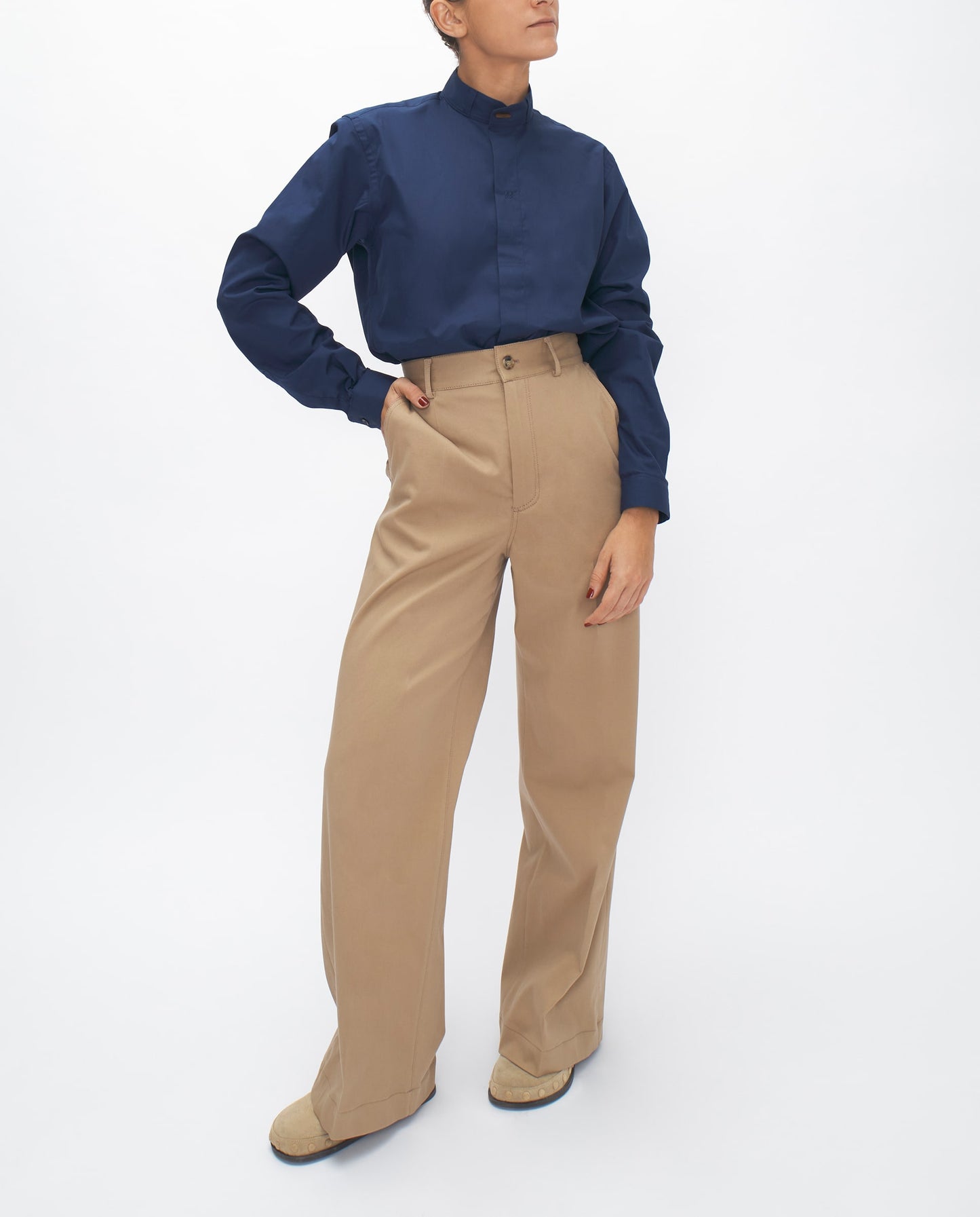 NAVY BLUE COTTON LONDON SHIRT