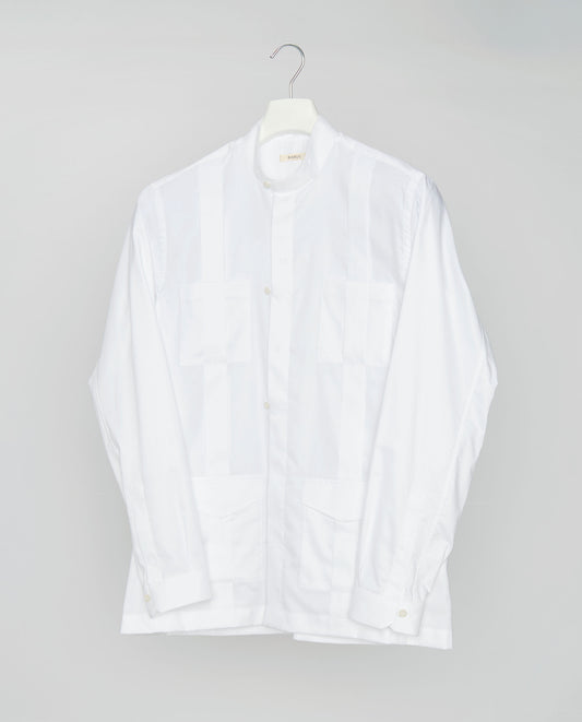 WHITE COTTON HABANA GUAYABERA