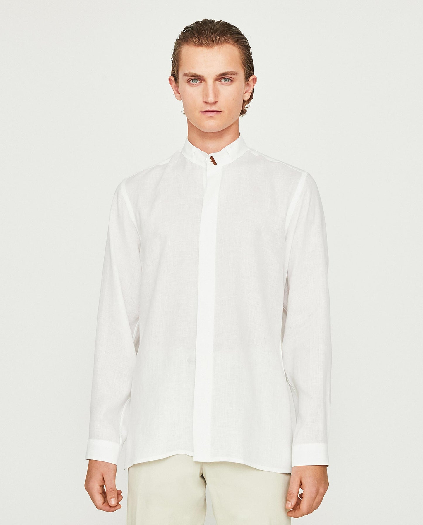 WHITE LINEN LONDON SHIRT