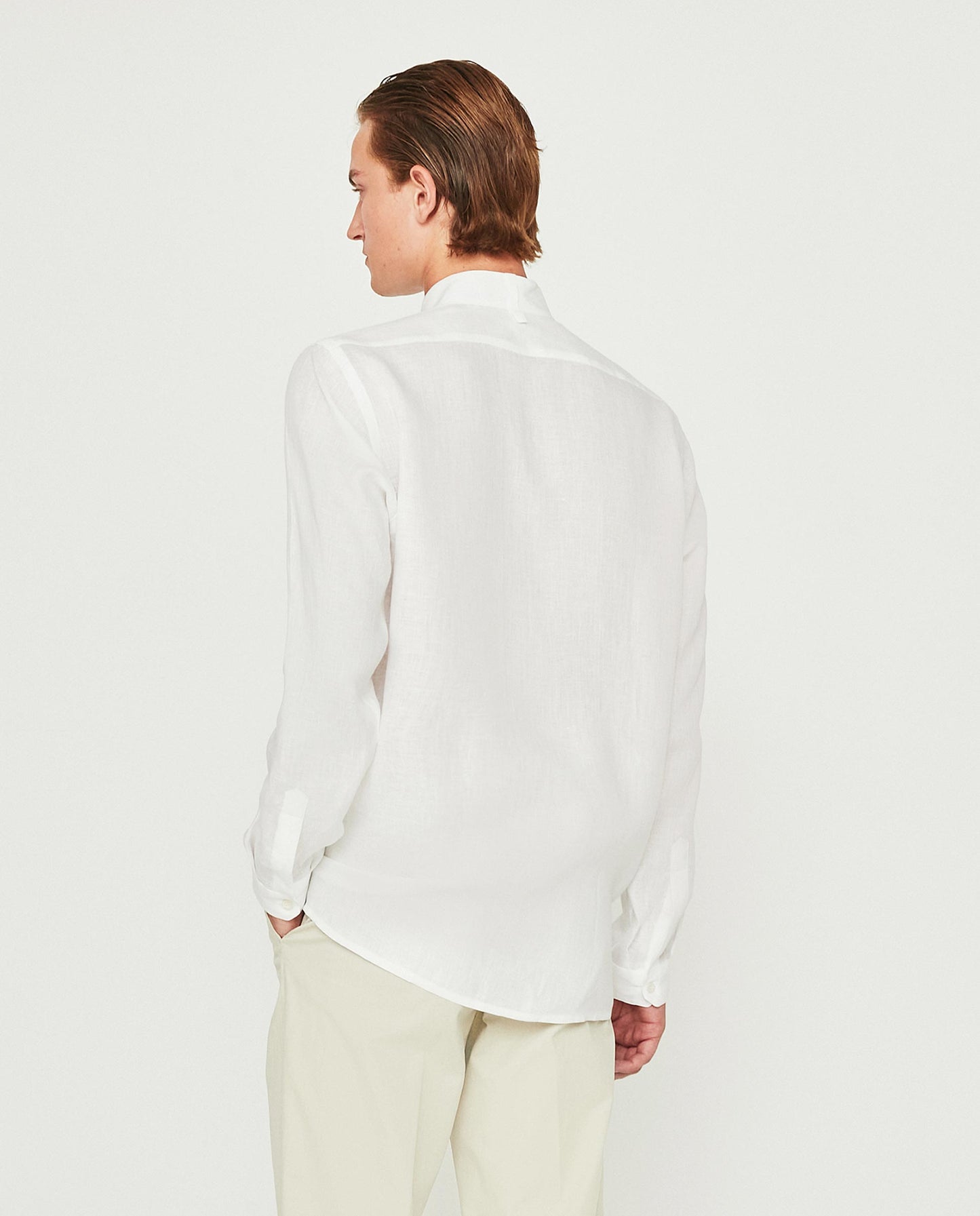 WHITE LINEN LONDON SHIRT