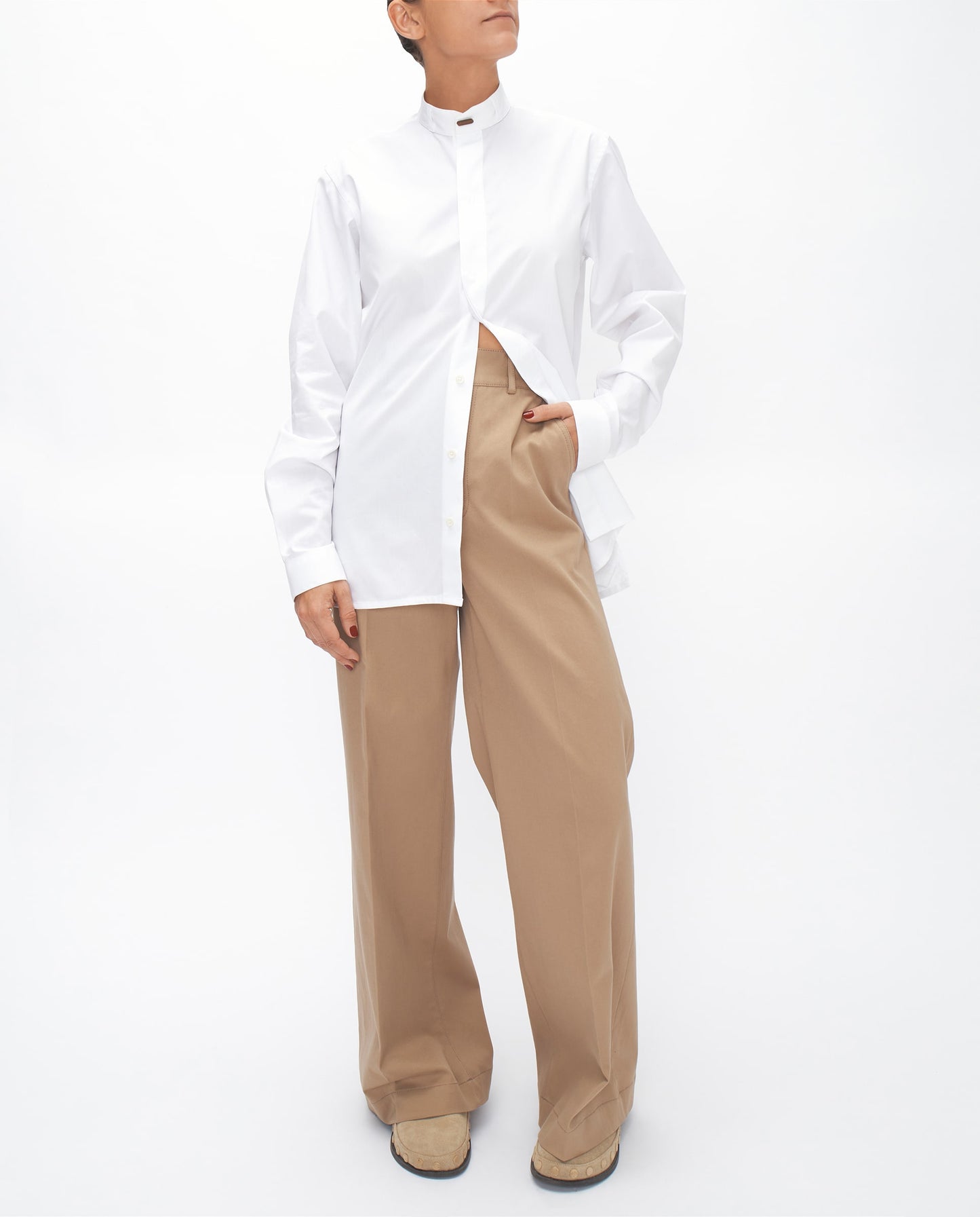 WHITE COTTON LONDON SHIRT