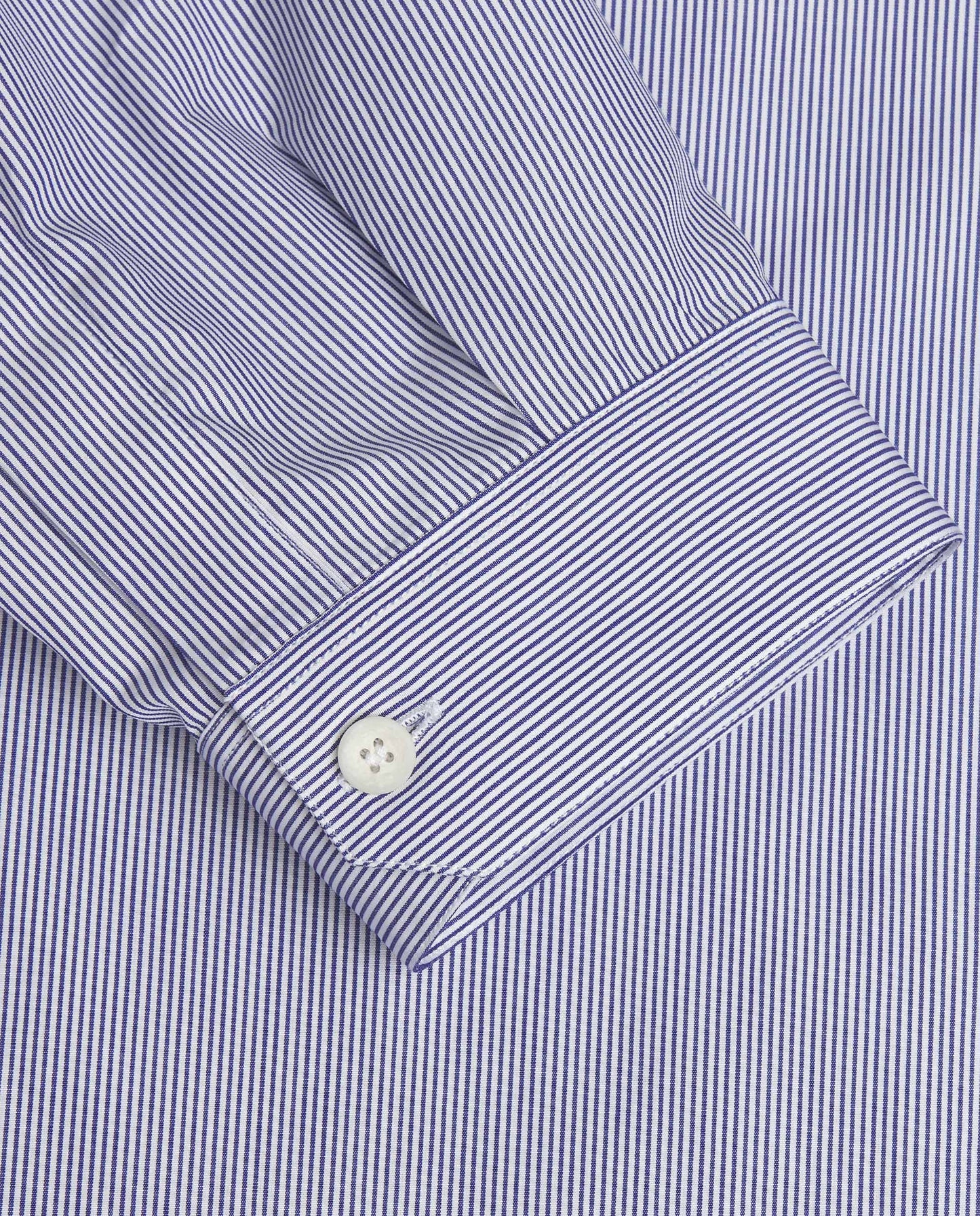 SEA BLUE STRIPED COTTON LONDON SHIRT