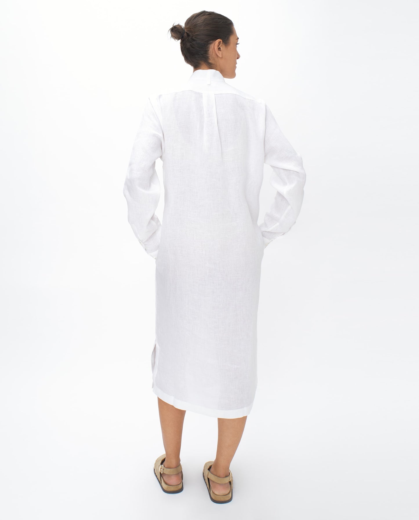 WHITE LINEN CEYLON KURTA