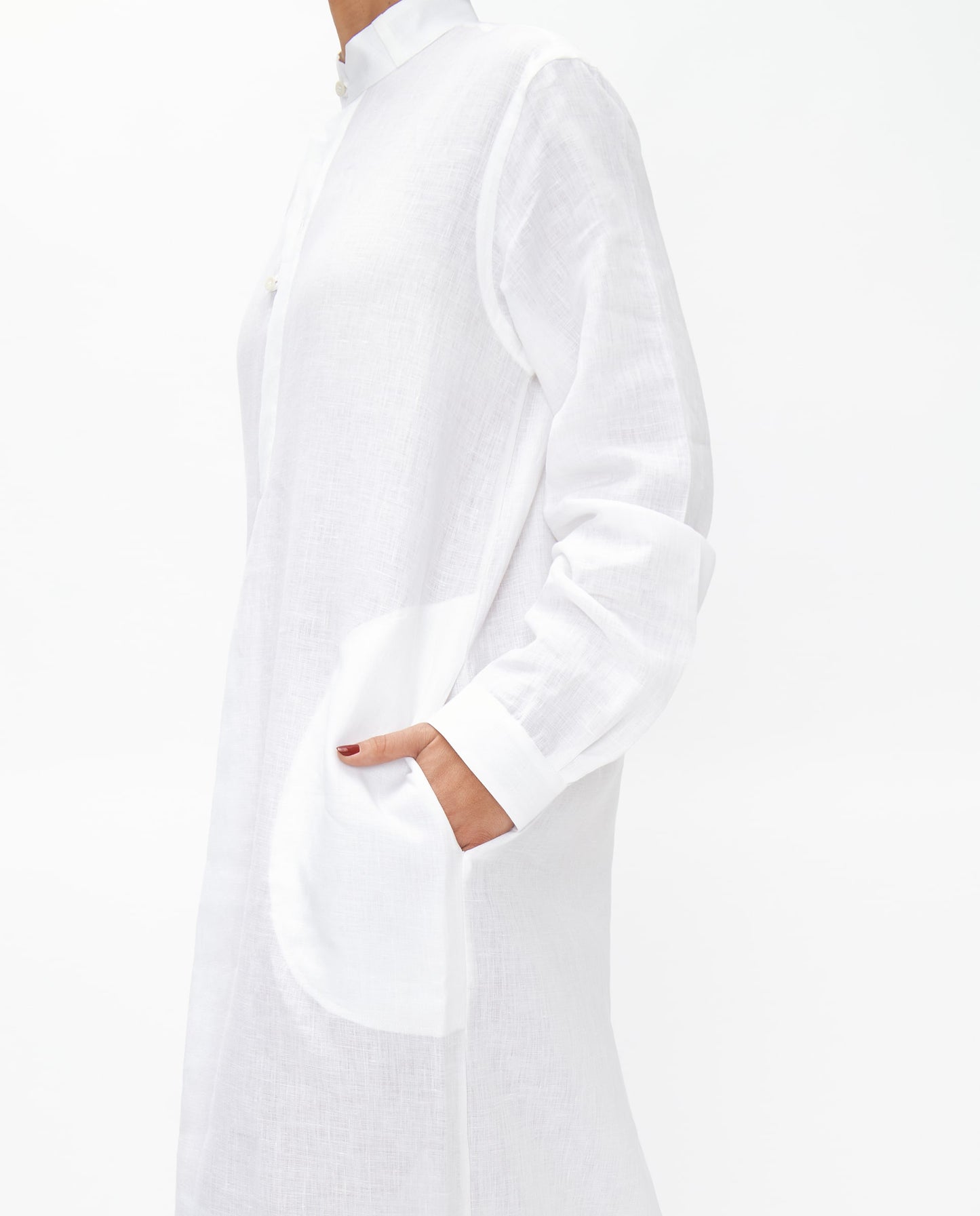 WHITE LINEN CASABLANCA KAFTAN