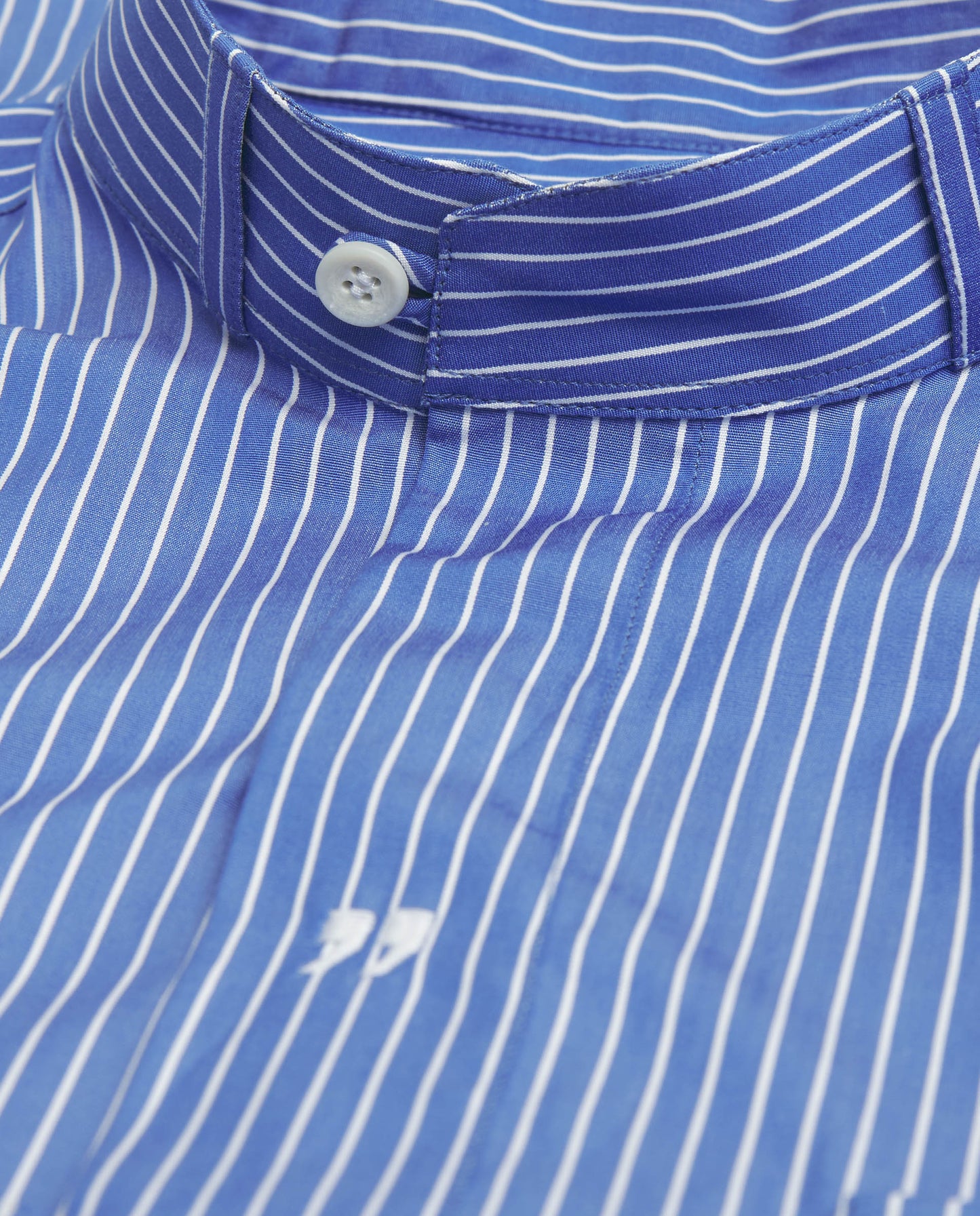 ROYAL BLUE STRIPED COTTON HABANA GUAYABERA