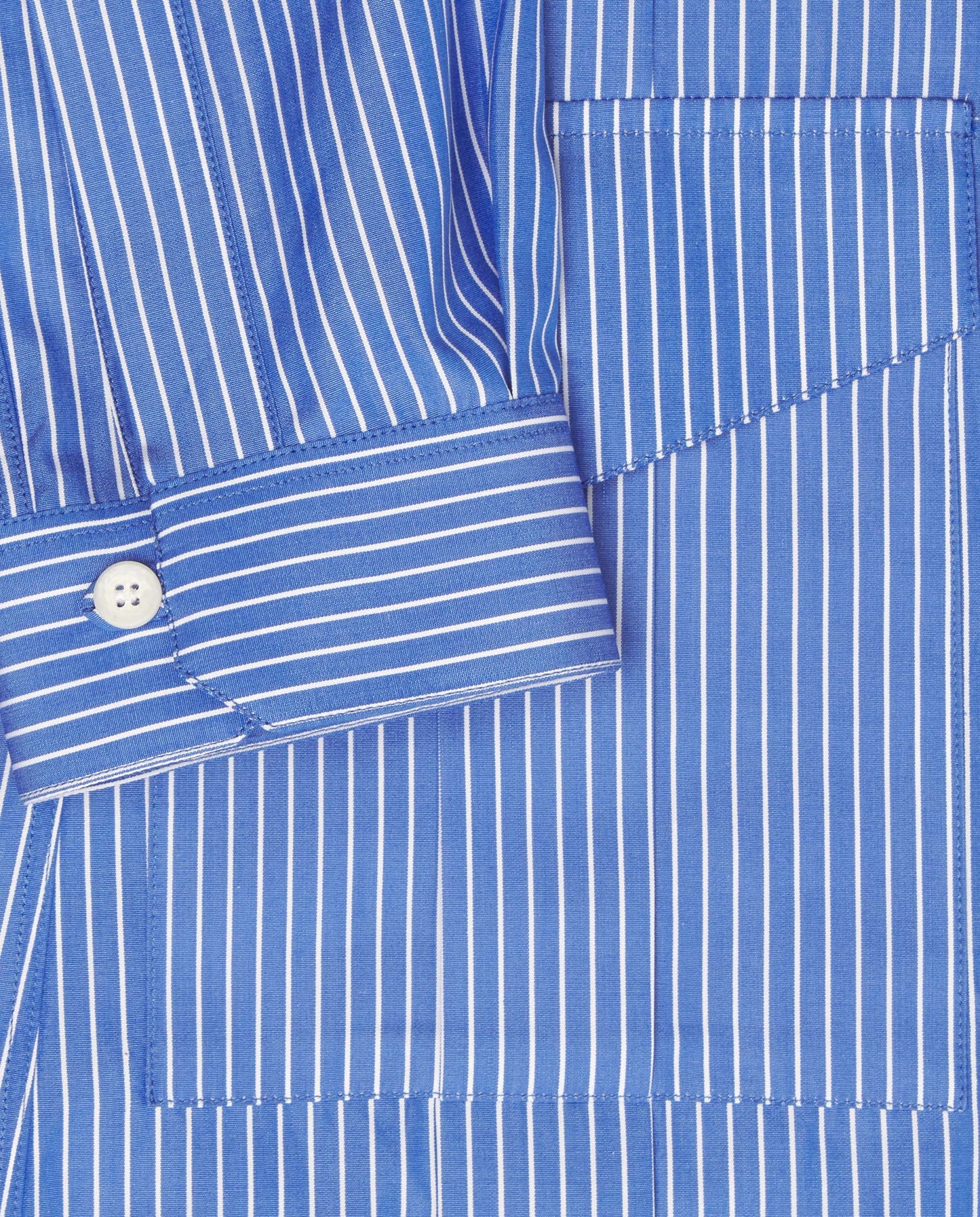 ROYAL BLUE STRIPED COTTON HABANA GUAYABERA