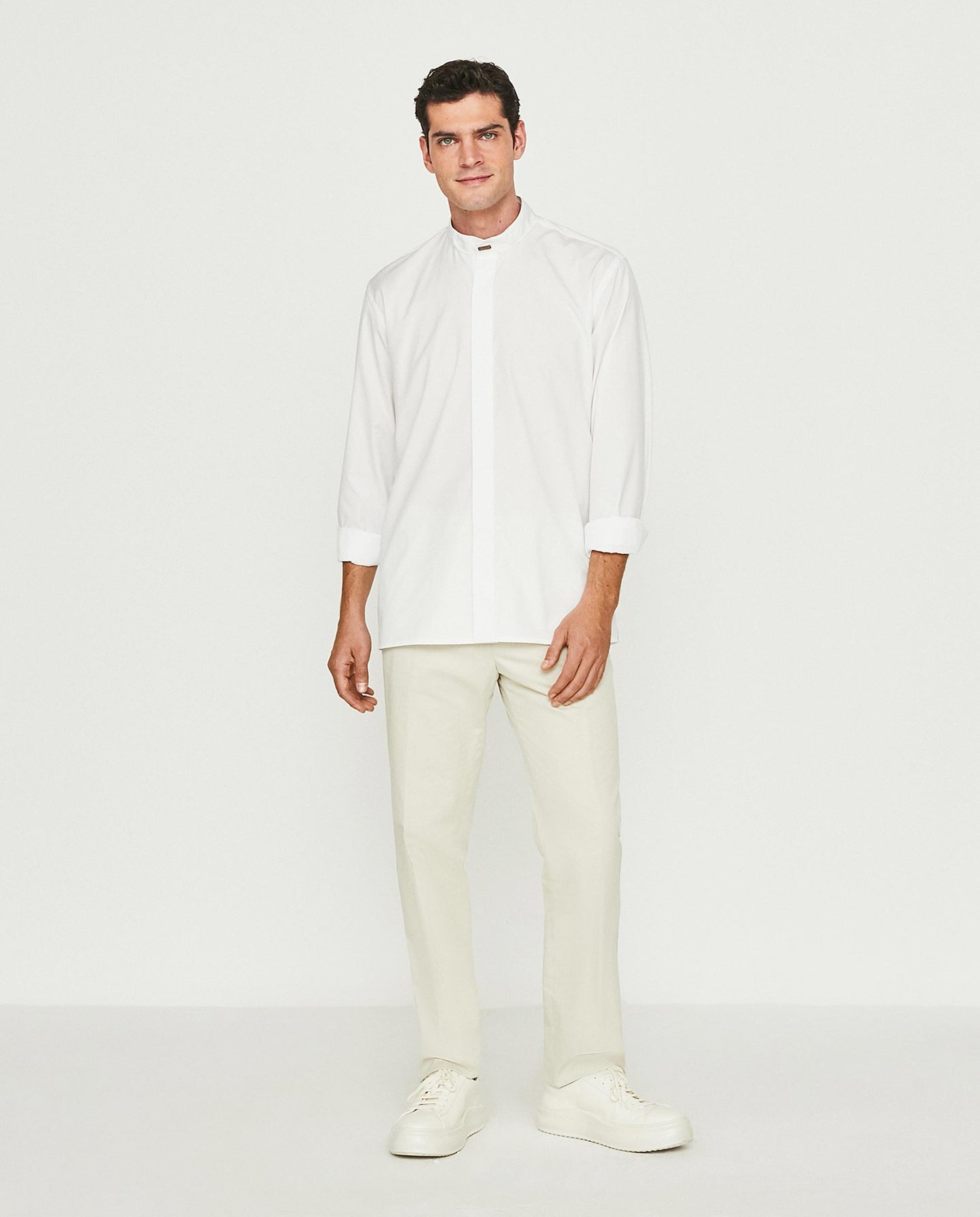 WHITE COTTON LONDON SHIRT