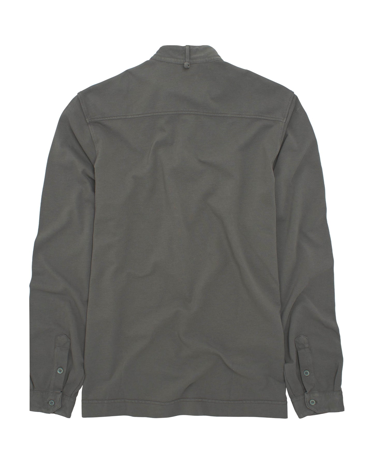 LONG SLEEVE SMOKE GREEN VERMONT POLO